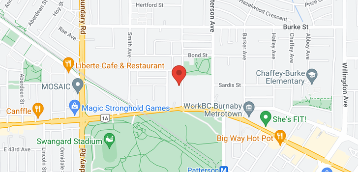 map of 210 5655 INMAN AVENUE